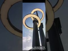 IP66 IK10 Светодиодный садовый светильник мощностью 30–80 Вт с двойной головкой, используемый на городских дорогах.