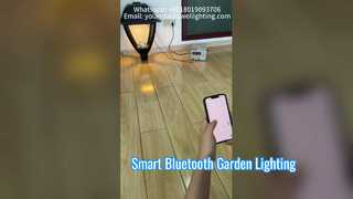 Bluetooth Smart Garden Light With Die-casting Aluminum Housing Used For Streets.
